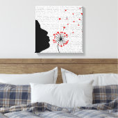 Toile Coeurs de Dandelion (Insitu(Chambre))