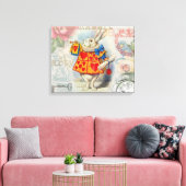 Toile Cœurs de Lapin Blanc Alice Classique (Insitu(Salon))