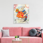 Toile Cœurs de Lapin Blanc Alice Classique (Insitu(Salon))