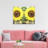Toile Coeurs de tournesol amoureux (Insitu(Salon))