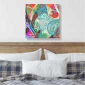 Toile Coeurs et Paisley (Insitu(Chambre))