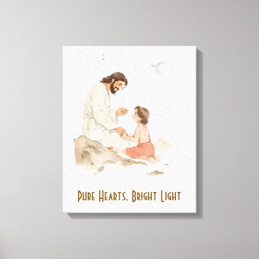 Toile Coeurs purs Lumière vive (Recto)