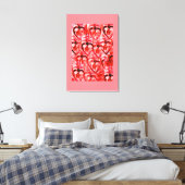 Toile Coeurs rouges (Insitu(Chambre))