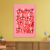 Toile Coeurs rouges (Insitu(Salon))