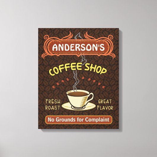 Toile Coffee shop with Mug Create Your Own Personalized (Recto)
