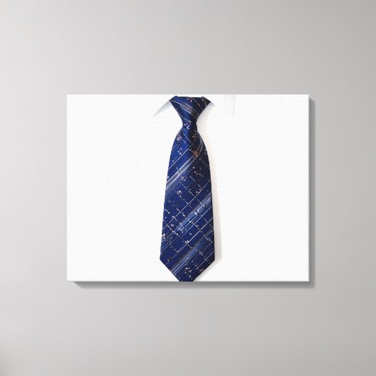 Toile Col cravate bleue (Recto)