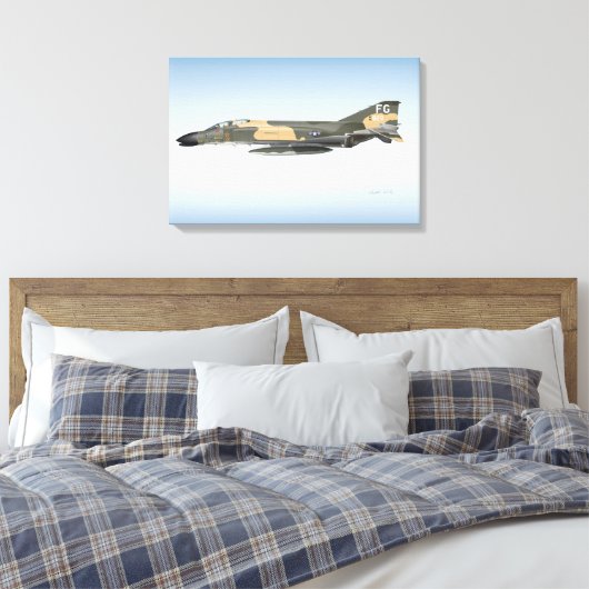Toile Col Robin Olds F-4 Phantom (Insitu(Chambre))