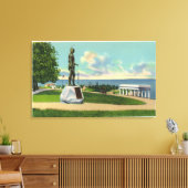 Toile Coles Hill Vue sur la statue du Massasoit (Insitu(Salon))