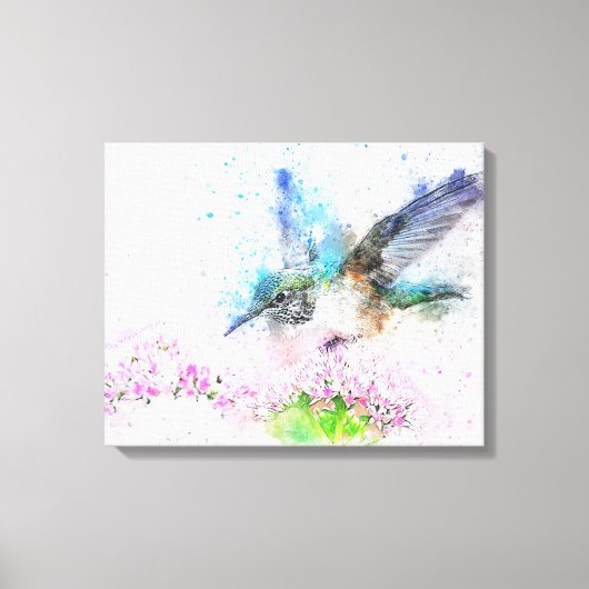 Toile Colibri aquarelle (Recto)