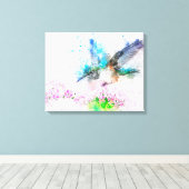 Toile Colibri aquarelle (Insitu (Plancher de Bois))