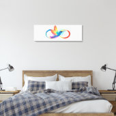 Toile Colibri arc-en-ciel avec symbole Infinity (Insitu(Chambre))