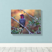 Toile colibri au coucher du soleil (Insitu (Plancher de Bois))