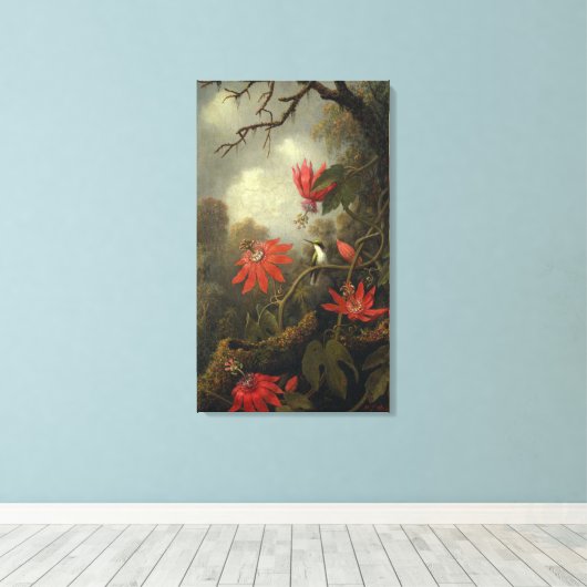 Toile Colibri Aux Fleurs De Passion (Insitu (Plancher de Bois))