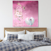 Toile Colibri et cygne (Insitu(Chambre))