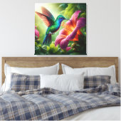 Toile Colibri et hibiscus (Insitu(Chambre))