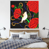 Toile Colibri et Roses (Insitu(Chambre))