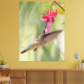 Toile Colibri favori Fuchsia (Insitu(Salon))