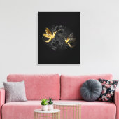 Toile Colibri noir et or (Insitu(Salon))