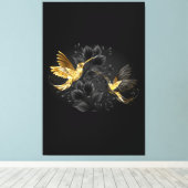 Toile Colibri noir et or (Insitu (Plancher de Bois))
