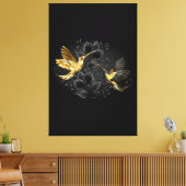Toile Colibri noir et or (Insitu(Salon))