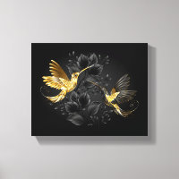 Colibri noir et or