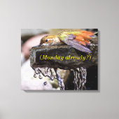 Toile Colibri posé dans l'eau (Recto)