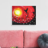 Toile Colibris au coucher du soleil (Insitu(Salon))