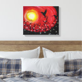 Toile Colibris au coucher du soleil (Insitu(Chambre))