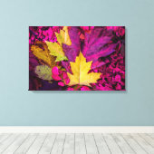 Toile Collage Autumn Leaves par Thomas Minutolo (Insitu (Plancher de Bois))