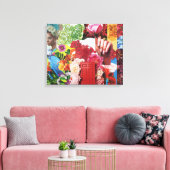 Toile Collage d'alimentation des fleurs (Insitu(Salon))