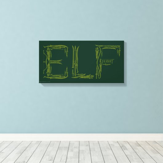 Toile Collage d'armes Elf (Insitu (Plancher de Bois))