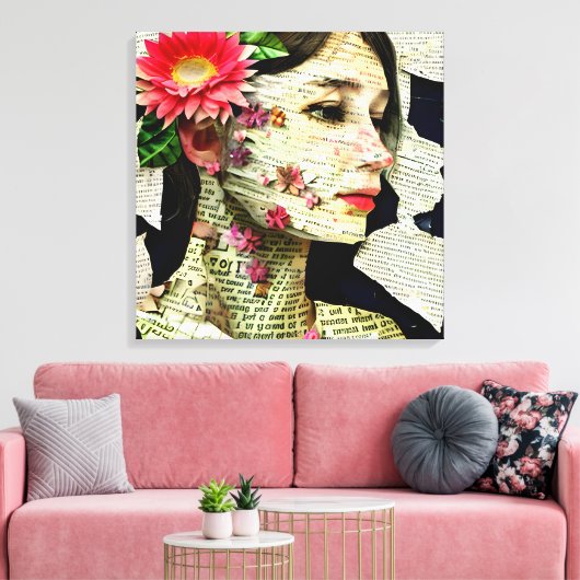 Toile Collage d'art Pretty Woman (Insitu(Salon))