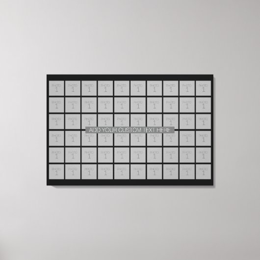 Toile Collage de 60 Modèles photo - Peut modifier la cou (Recto)