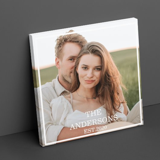 Toile Collage de couple moderne photo et cadeau familial