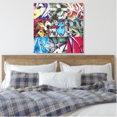 Toile Collage de graffitis (Street Art) (Insitu(Chambre))