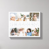 Toile Collage de grand-mère 7 photos pour petits-enfants (Recto)