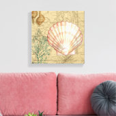 Toile Collage de la carte côtière (Insitu(Salon))