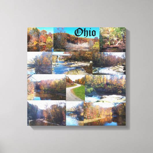 TOILE COLLAGE DE L'OHIO (Recto)