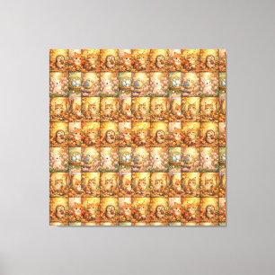 Toile Collage de motif patchwork moderne