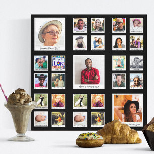 Toile Collage de photo d'impression de Nounou noire