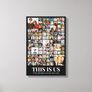 Toile Collage de photos 100 images 12x18 16x24 20x30 24x