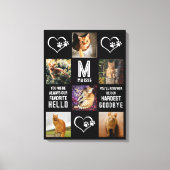 Toile Collage de photos commémoratives pour animaux de c (Recto)