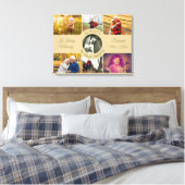 Toile Collage de photos commémoratives Toujours dans nos (Insitu(Chambre))