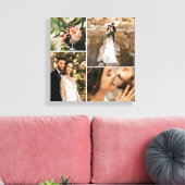 Toile Collage de photos de famille de mariage élégant pe (Insitu(Salon))
