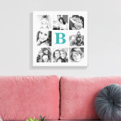 Toile Collage de photos de famille monographique p (Insitu(Salon))