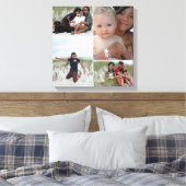 Toile Collage de photos de famille personnalisable (Insitu(Chambre))