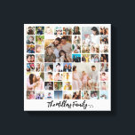 Toile Collage de photos de famille personnalisé 50 image<br><div class="desc">Transformez vos photos préférées en une superbe œuvre d'art mural. Ce poster personnalisé de collage de photos est le moyen idéal pour raconter votre histoire, capturant une vie de souvenirs dans un magnifique présentoir. Avec une personnalisation à 100 %, vous pouvez facilement télécharger vos propres photos et personnaliser le texte,...</div>