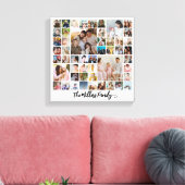 Toile Collage de photos de famille personnalisé 50 image (Insitu(Salon))
