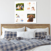 Toile Collage de photos de famille personnalisée Groupe (Insitu(Chambre))