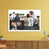Toile Collage de photos de mariage rustique moderne avec (Insitu(Salon))
